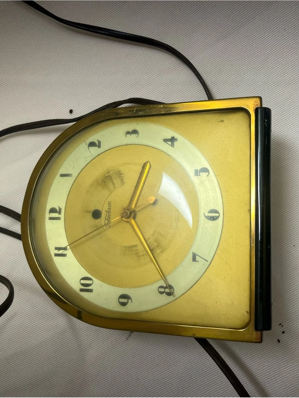 Yellow Wall Clock by - Retro Electric Home Decor vintage